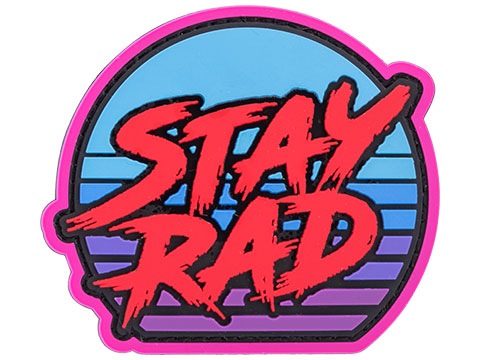 Mil-Spec Monkey Stay Rad Sunset PVC Morale Patch (Color: Night)