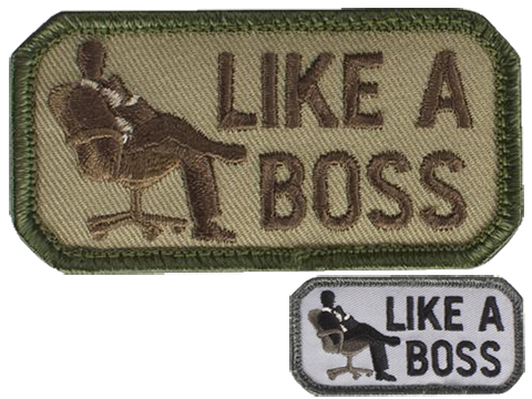 Mil-Spec Monkey Like A Boss Hook and Loop Patch (Color: Multicam)