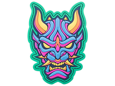 Mil-Spec Monkey Oni Head 1 PVC Morale Patch (Color: Blue)