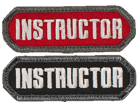 Mil-Spec Monkey Instructor Hook and Loop Patch (Color: Red)