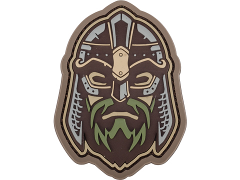 Mil-Spec Monkey Viking Warrior Head 2 PVC Morale Patch (Color: Multicam)