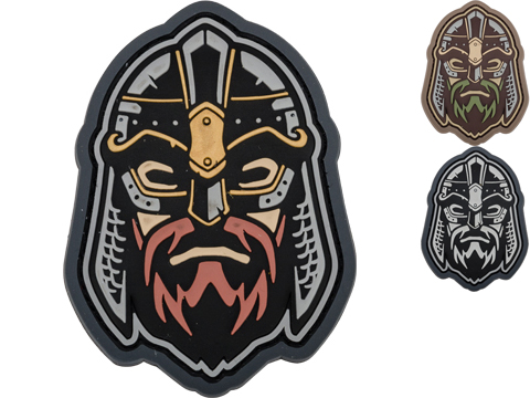 Mil-Spec Monkey Viking Warrior Head 2 PVC Morale Patch (Color: Full Color)