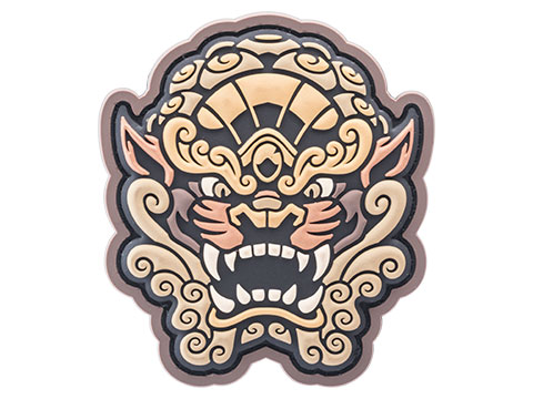 Mil-Spec Monkey Foo Dog Head 2 PVC Morale Patch (Color: Bronze)