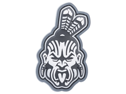 Mil-Spec Monkey Maori Warrior Head 1 PVC Morale Patch (Color: Urban)