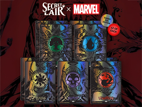 Magic: The Gathering Secret Lair x Marvel's Spider-Man: Mana Symbiote Raised Foil Edition