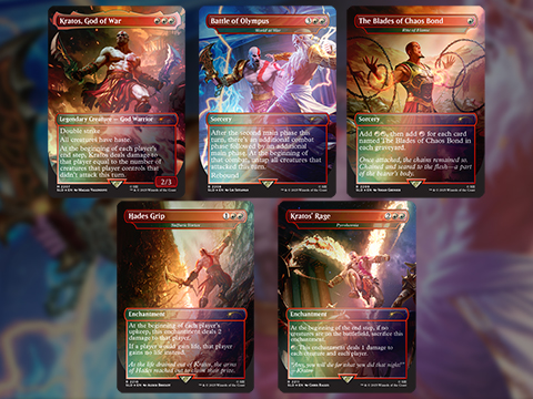 Magic: The Gathering Secret Lair x God of War (Model: Greek / Foil Edition)