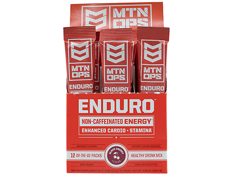 MTN OPS Enduro Cardio Enhancement Drink Mix (Flavor: Black Cherry / Single Serving)