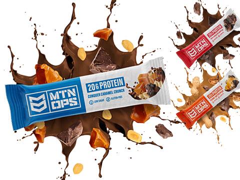 MTN OPS Performance Protein Bar (Flavor: Conquer Caramel Crunch)