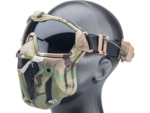 Matrix Tactical Anti Fog Goggle w/ Fan and Lower Face Mask (Color: Multicam)