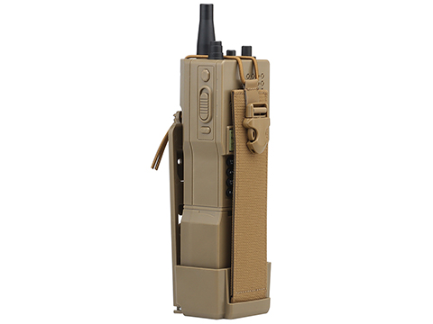 Matrix PRC-152 Dummy Radio & Speed Loader w/ Carrying Pouch & Dummy Antenna (Color: Tan / Dummy Screen)