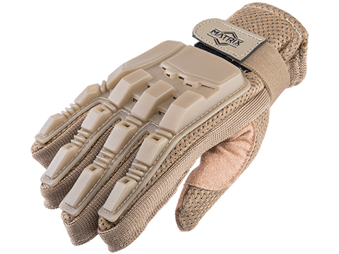 Matrix Full Finger Tactical Gloves (Color: Tan / X-Small)