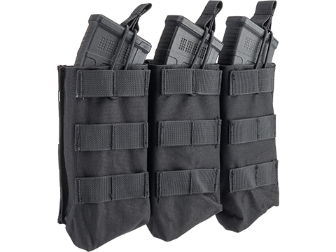 Matrix Triple AK Open Top Magazine Pouch (Color: Black)