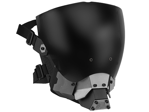 Matrix Cyber Commander Full Face Mask w/ Detachable Lens (Color: Black)