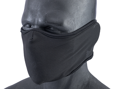 Matrix Cuirass Face Guard w/ Mesh Mouth Protector (Color: Black / Large)