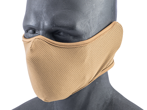 Matrix Cuirass Face Guard w/ Mesh Mouth Protector (Color: Tan / Large)