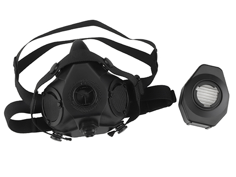 Matrix Special Tactical Respirator Mask (Color: Black / Communications Version)