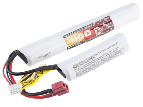 Matrix High Performance 9.6V Butterfly Type LiFe Battery (Model: 1100mAh / 30C / Deans)