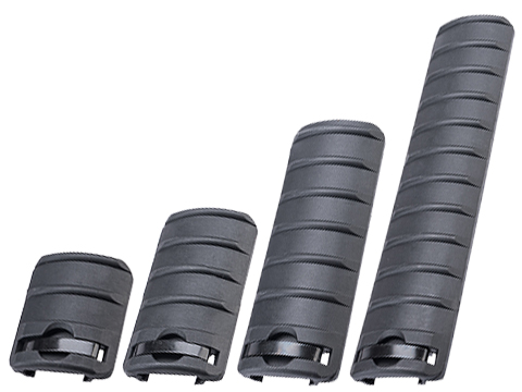 Matrix Polymer Ribbed Rail Cover Panel for Picatinny Rails (Color: Black / 6.25)