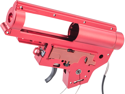Matrix Anodized 7075 Aluminum CNC 8mm Reinforced Version 2 Gearbox Shell w/ Rear-Wired Micro-Switch Trigger Pre-Installed