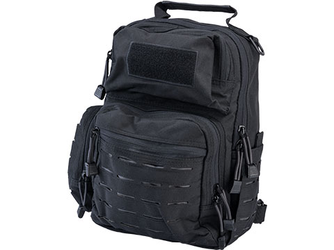 Matrix Tactical Laser Cut Shoulder Bag (Color: Black)