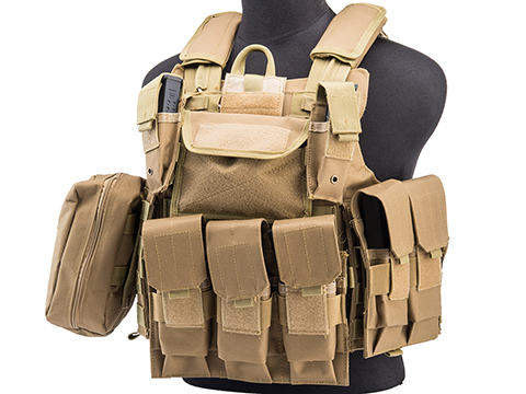 Matrix USMC Style C.I.R.A.S. Type Force Recon Tactical Vest (Color: Coyote Brown)