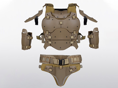 Matrix Full-Coverage Body Armor Suit (Color: Tan)