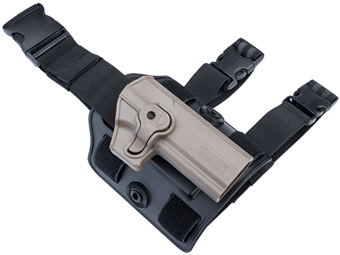 Matrix Hardshell Adjustable Holster for P320 / M17 Full Size Series Pistols (Type: Flat Dark Earth / Drop Leg)