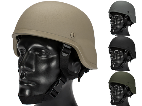 Matrix MICH 2000 Fiberglass Airsoft Helmet (Color: Black)