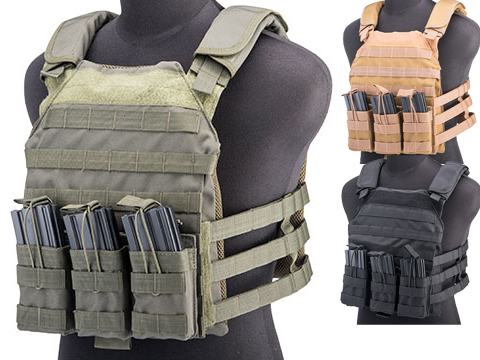 Matrix Light Plate Carrier w/ Integrated Magazine Pouches and Skeletonized Cummerbund 