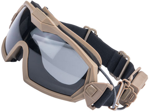 Matrix Tactical Anti Fog Goggle w/ Fan (Color: Tan)