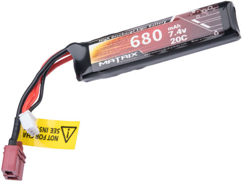 Matrix 7.4v 680mAh LiPo Battery for CYMA AEP Airsoft Guns 