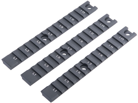 Matrix G36 Handguard Picatinny CNC Rail Set (Color: Black / 3pc Long)