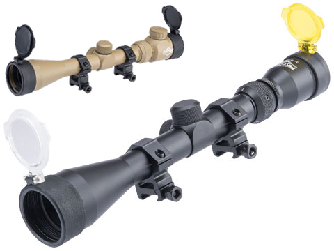 3-9X40 Professional Scope for Airsoft Rifles w/ Scope Rings 