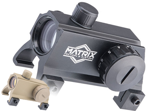 Matrix Red & Green Dot Optic for HK MP5 G3 Series Rifles w/ Integrated Claw Mount (Color: Black / Logo)