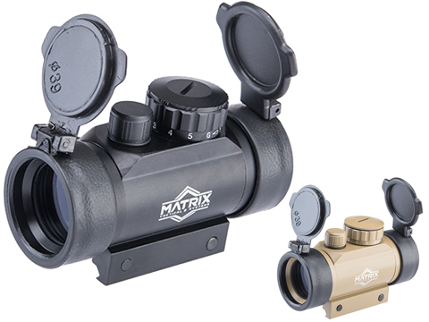 Matrix 1x30 Illuminated Red / Green Dot Sight Scope w/ QD Weaver Base (Color: Black)