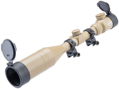 Matrix 3-12x50 Illuminated Reticle Sniper Scope w/ Mounting Rings (Color: Tan)