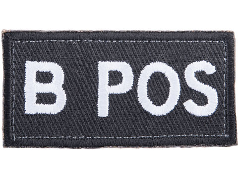 Matrix Military Spec. Blood Type Hook and Loop Patch (Type: B POS)