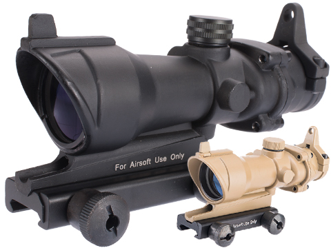 Element 4x32 Rifle Scope with Integrated Iron Sight & Picatinny Mount 