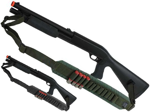 Matrix Tactical Military Style CQB Shotgun Sling w/ Shotgun Shell Holder (Color: OD Green)