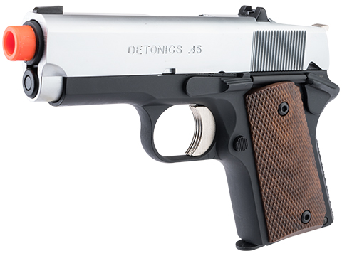 Matrix Elite Detonics 1911 .45 Combat Master Airsoft Gas Blowback Pistol (Model: Black / Silver)