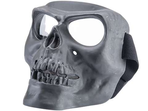 Matrix Skull Full Face Mask (Color: Black / Clear Lens)