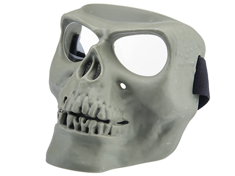 Matrix Skull Full Face Mask (Color: OD Green / Clear Lens)