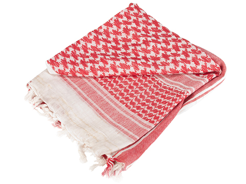 Matrix Woven Coalition Desert Shemagh / Scarves (Color: Red - White)