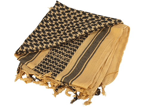 Matrix Woven Coalition Desert Shemagh / Scarves (Color: Tan - Black)