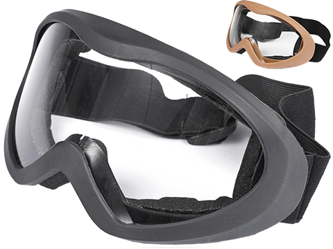 Matrix Military Style Clear View Tactical Sand Goggles (Color: Tan)