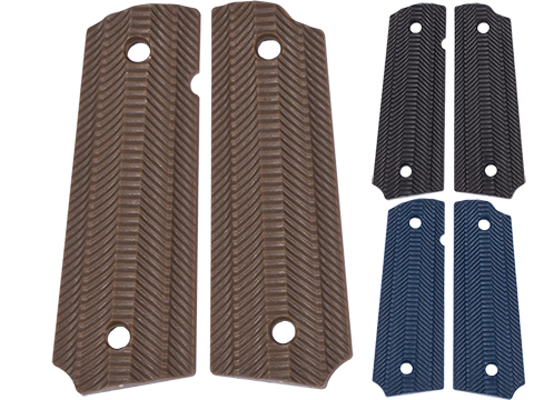 Matrix Spec. Op. Nylon Fiber Hand Grip For 1911 Airsoft Gas Blowback Pistols (Color: Brown)