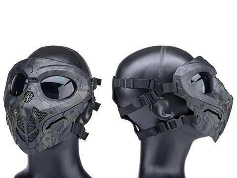 Matrix Lurker Full Face Prop Costume Mask (Color: Black)