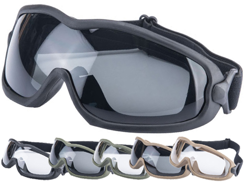 Matrix Tactical Systems Wide View Goggles (Color: Black / Smoke Lens)