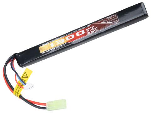 Matrix High Performance 7.4V Stick Type Airsoft LiPo Battery (Model: 1300mAh / 25C / Small Tamiya)