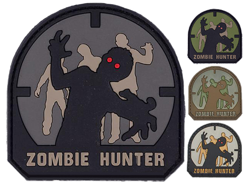 Matrix Zombie Hunter PVC IFF Hook and Loop Patch (Color: ACU)